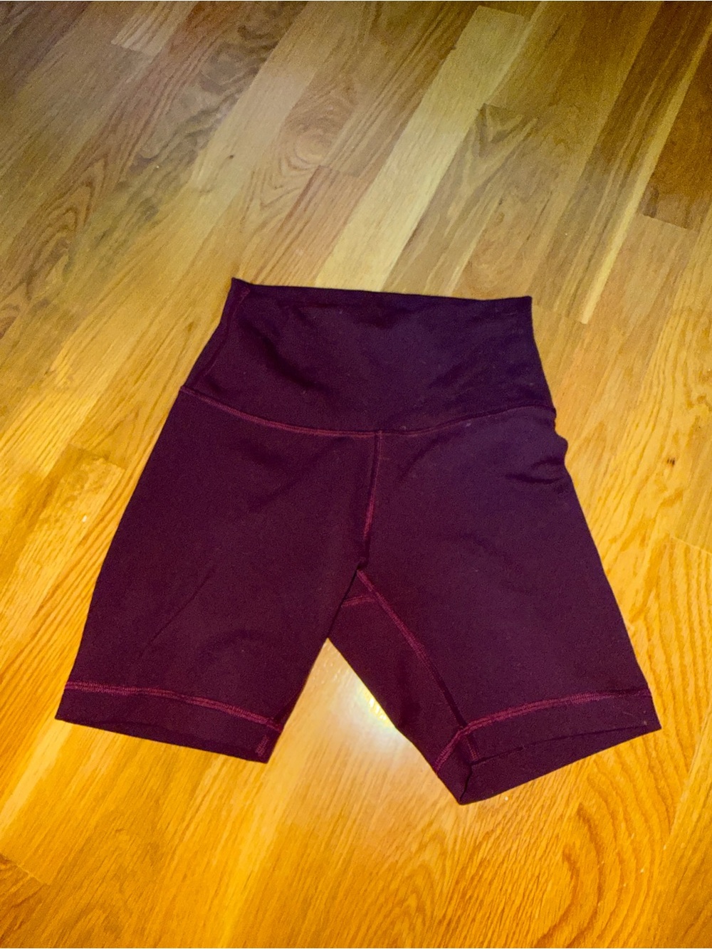 lululemon athletica High-Waist Maroon Bike Shorts